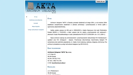 Archiwum Usługowe Akta sp. z o.o.